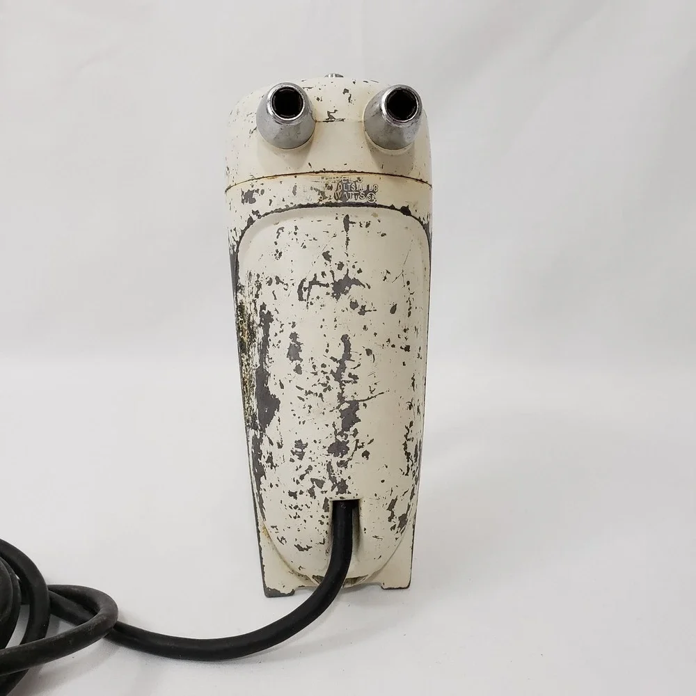Vintage Sunbeam Mixmaster Junior Hand Mixer Made in USA Rustic Retro Weathered